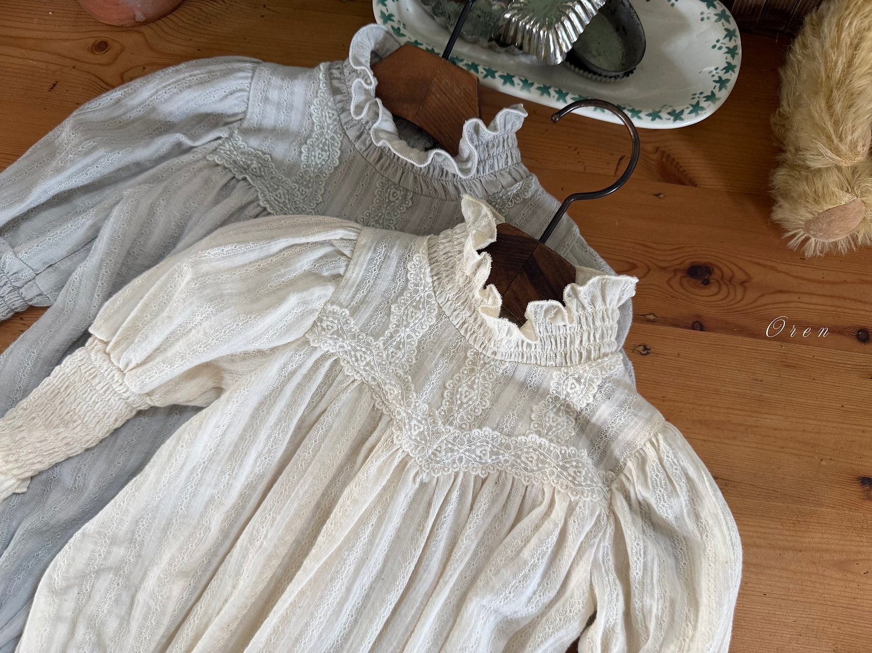 ［OREN］Liel lace rompers