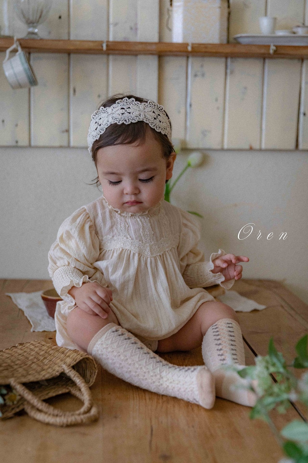 ［OREN］Liel lace rompers