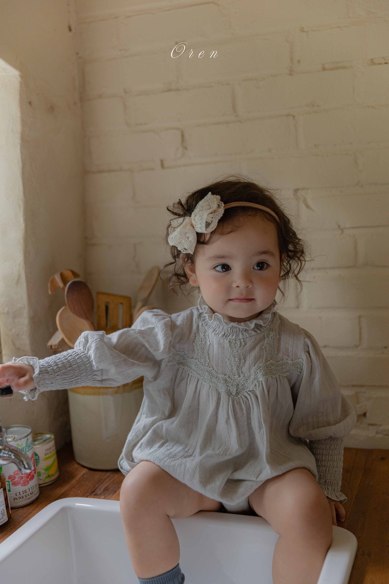 ［OREN］Liel lace rompers