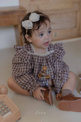 ［OREN］Madeleine embroidery rompers
