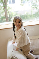 ［OREN］Honey beige blouse