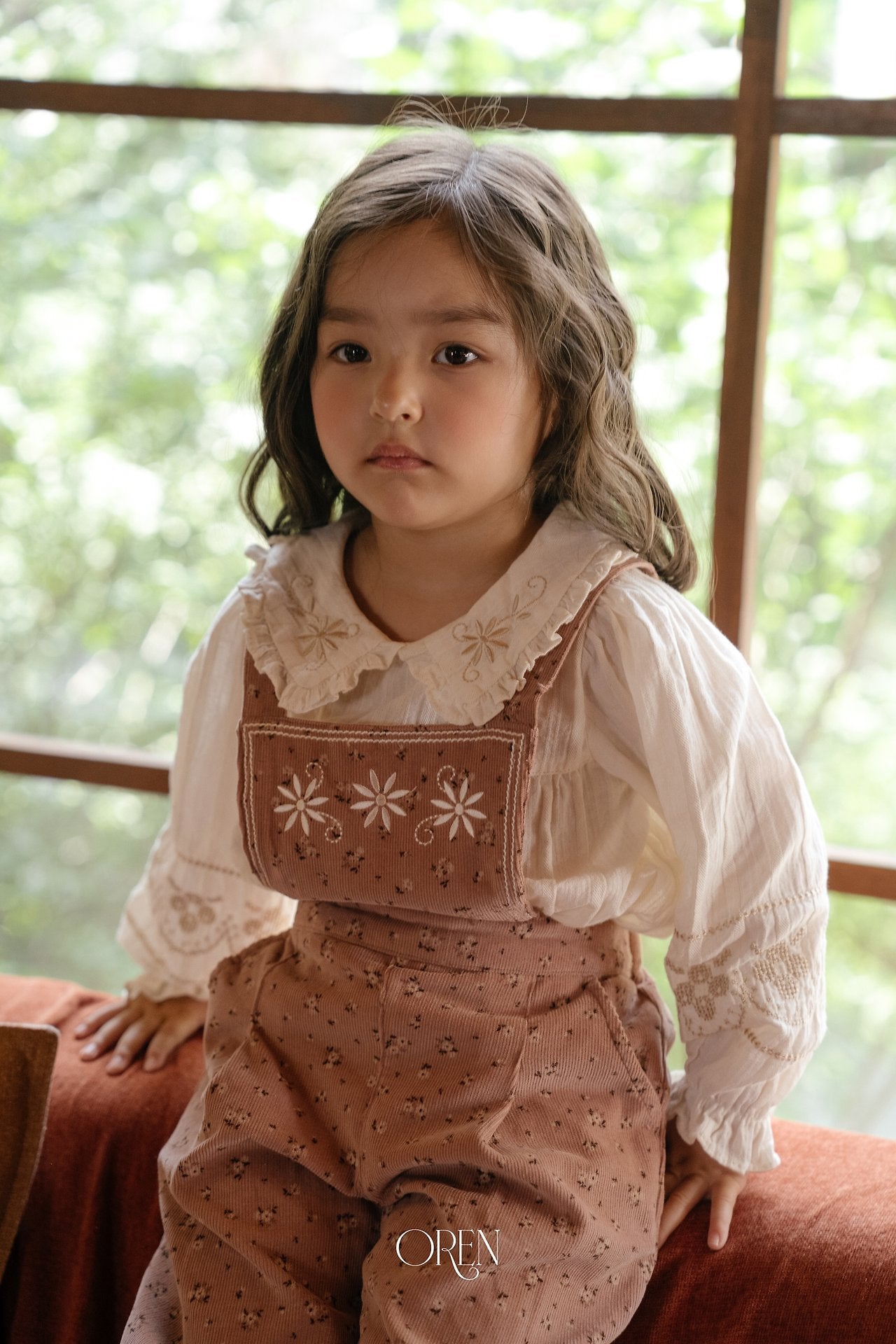 ［OREN］Honey beige blouse