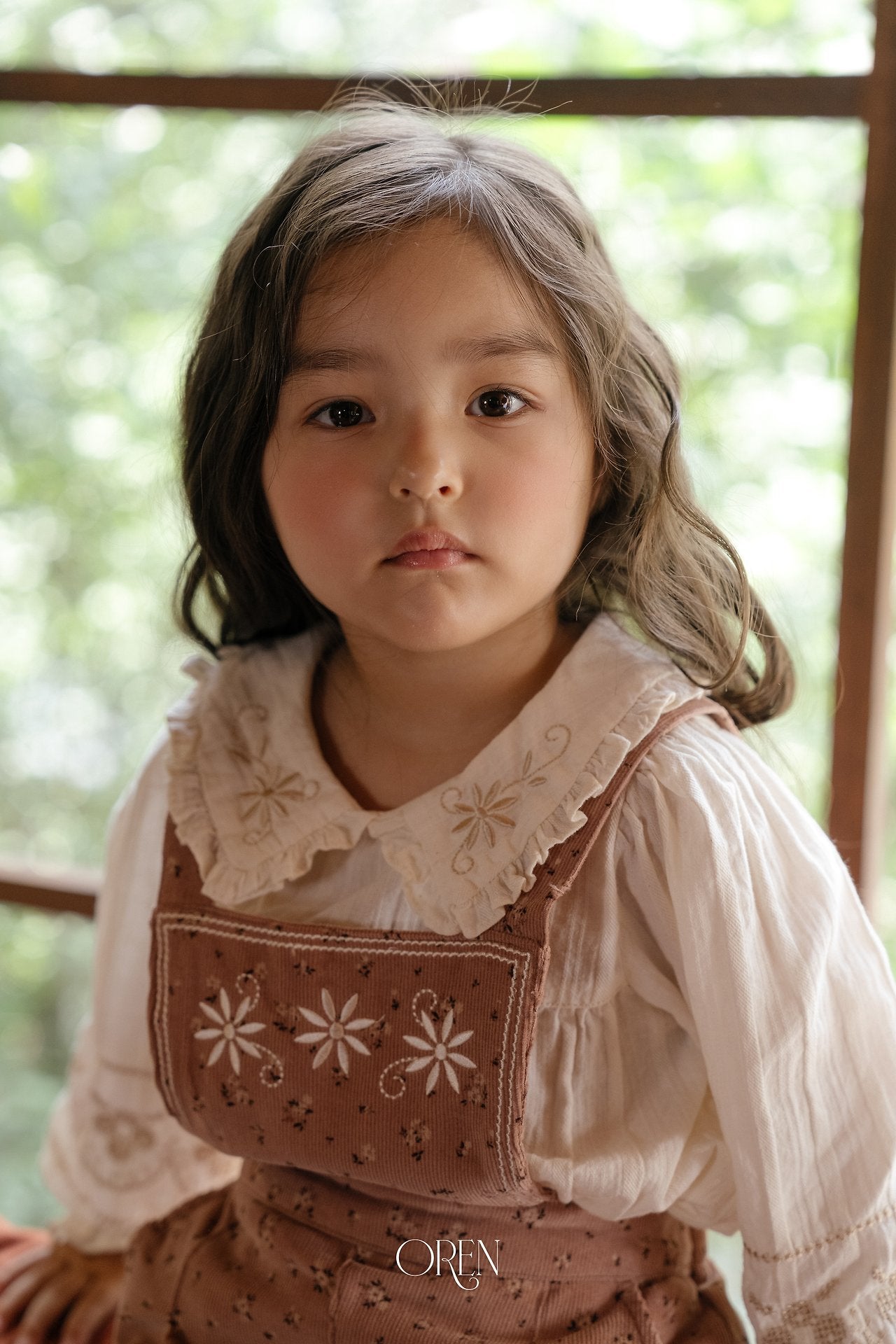 ［OREN］Honey beige blouse