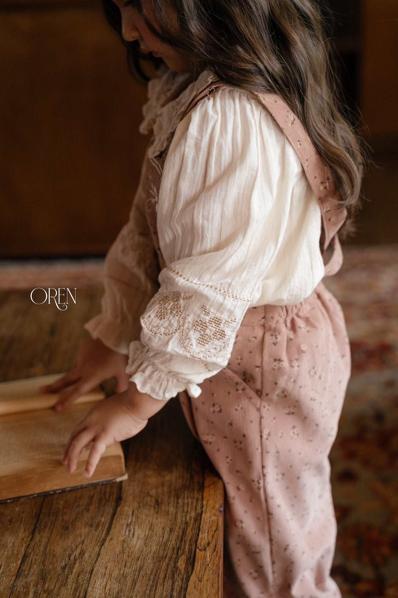 ［OREN］Honey beige blouse