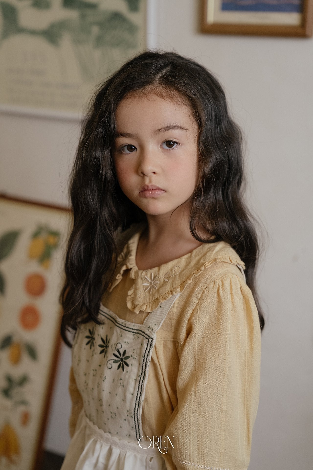 ［OREN］Honey beige blouse