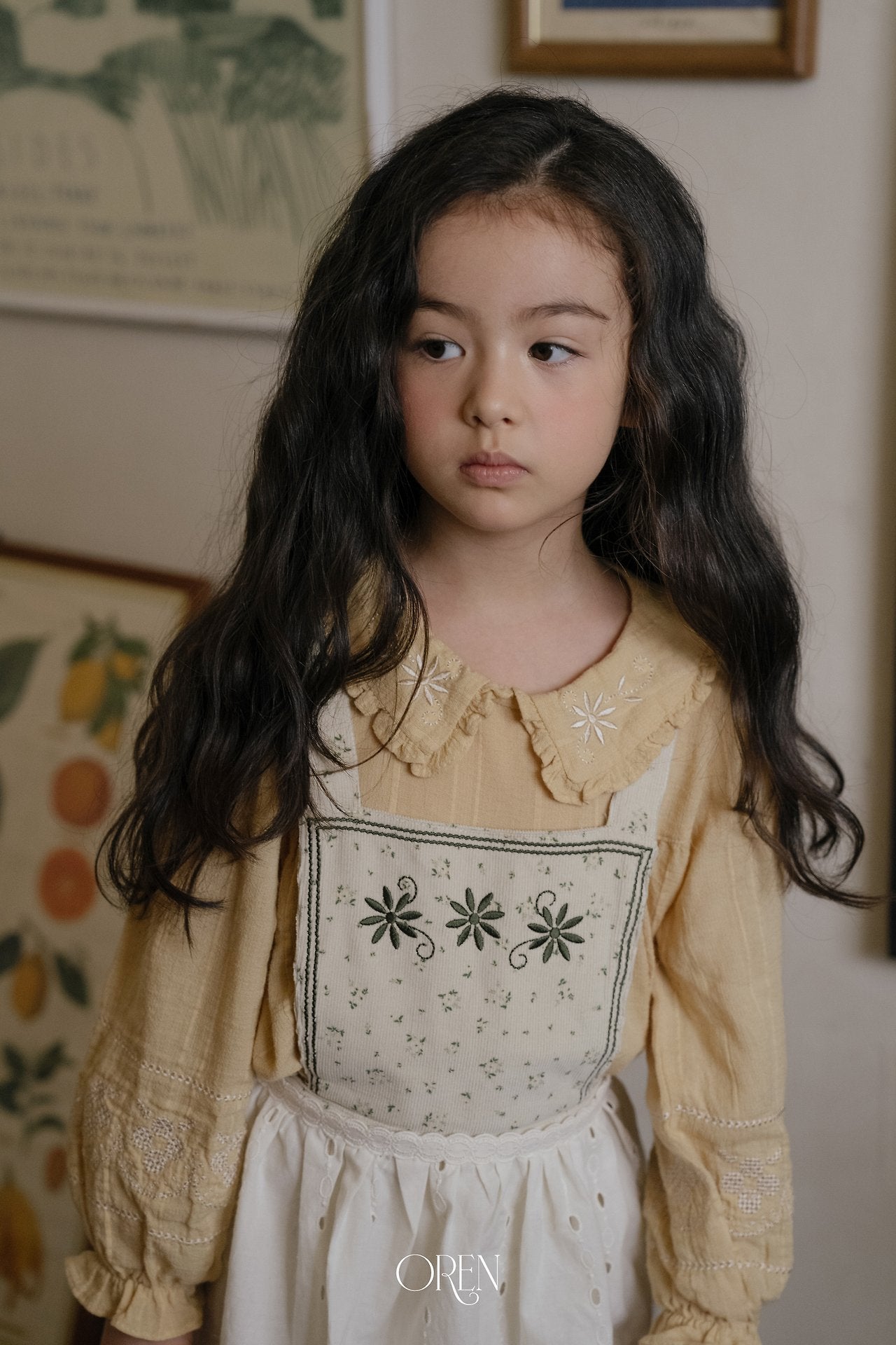 ［OREN］Honey beige blouse