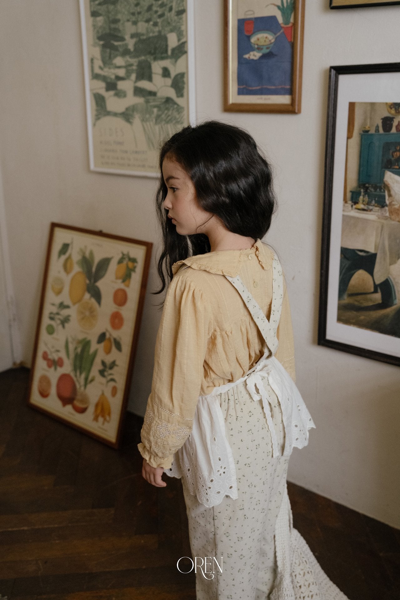 ［OREN］Honey beige blouse