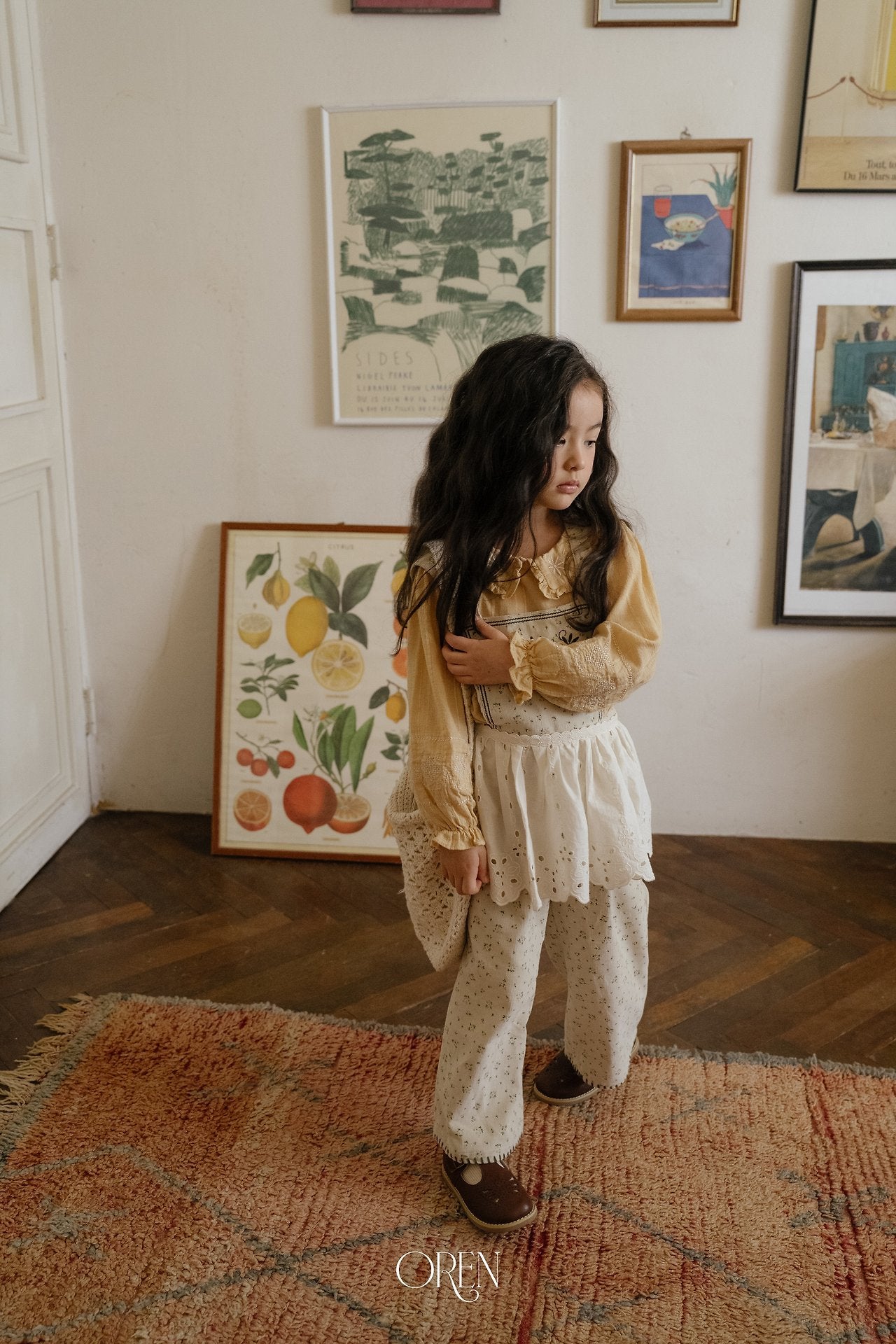 ［OREN］Honey beige blouse
