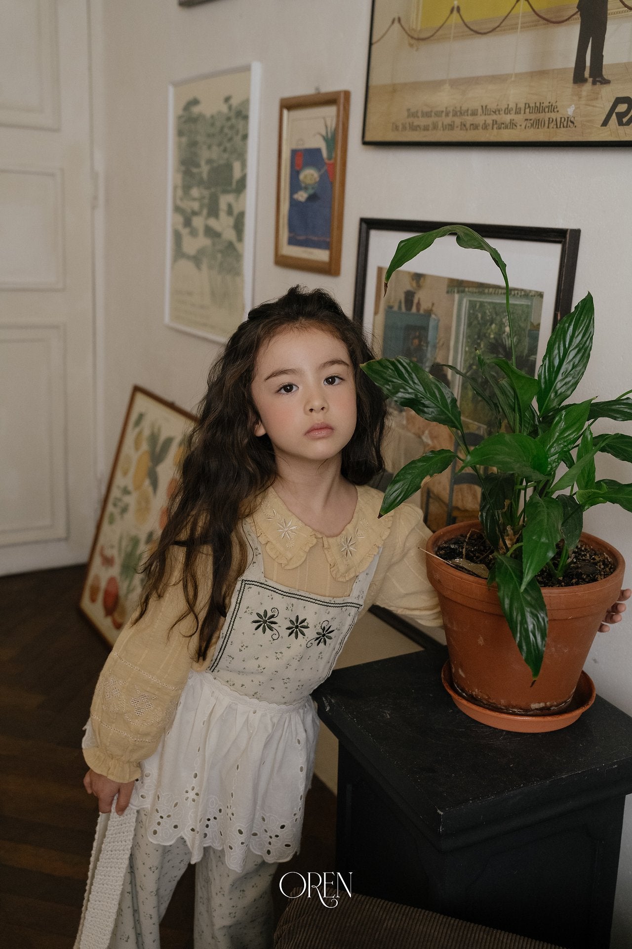 ［OREN］Honey beige blouse