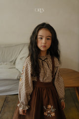 ［OREN］Mignon check blouse