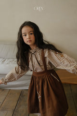 ［OREN］Mignon check blouse