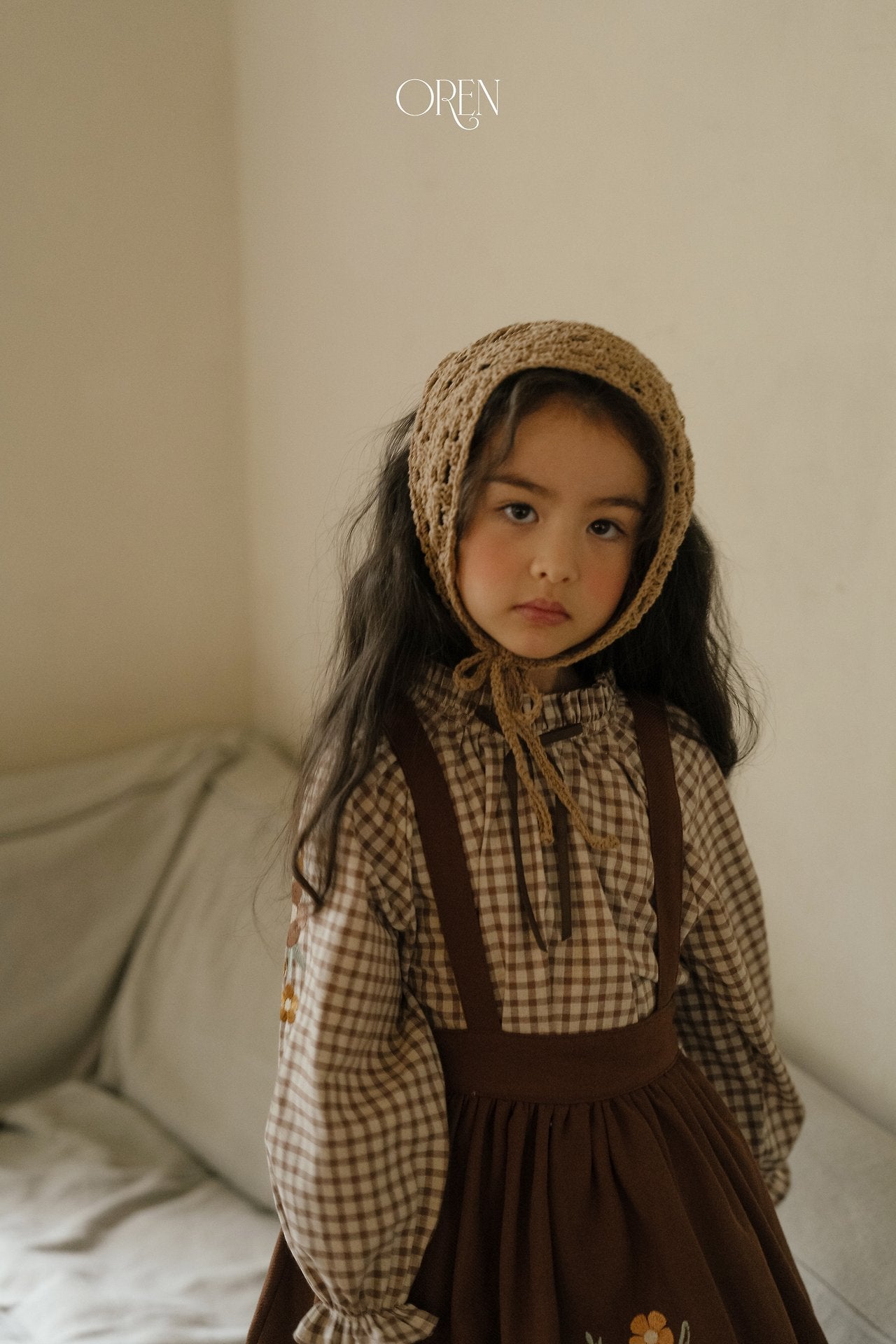 ［OREN］Mignon check blouse