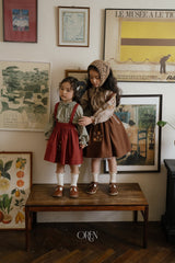 ［OREN］Mignon check blouse