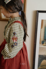［OREN］Mignon check blouse