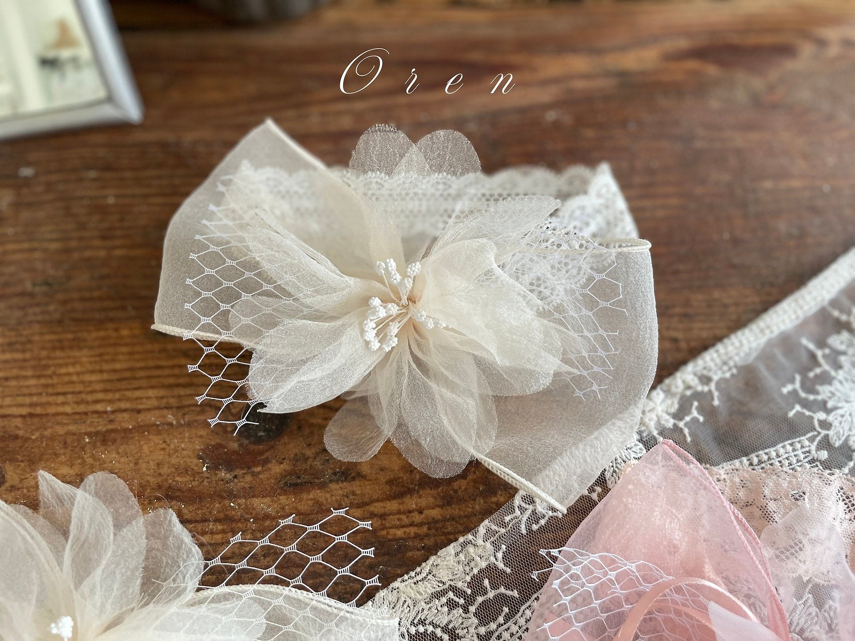 ［OREN］Rose hairband & pin