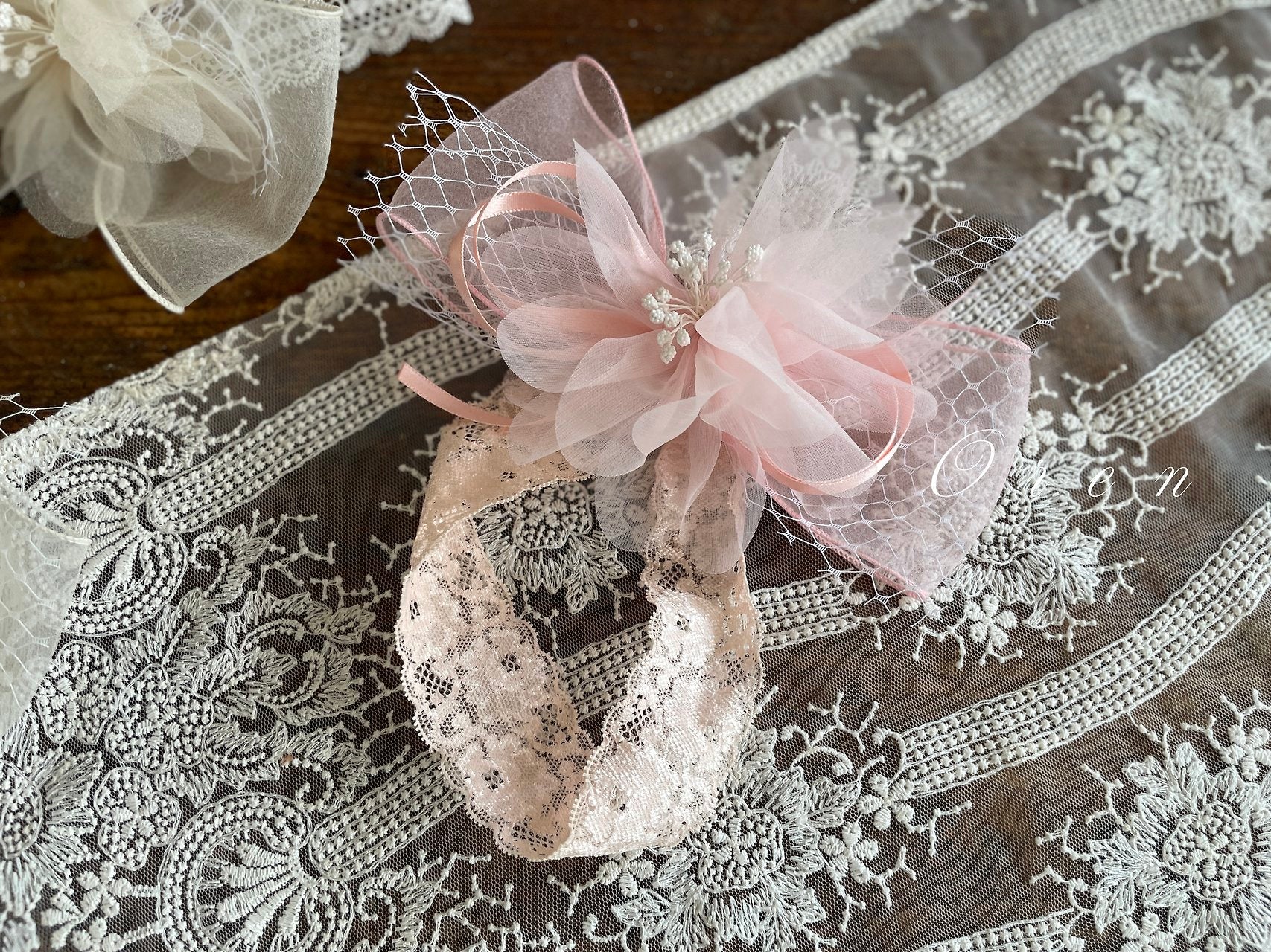［OREN］Rose hairband & pin