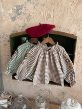 ［OREN］Mignon check blouse