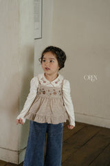 ［OREN］Cecil eyelet collar tee