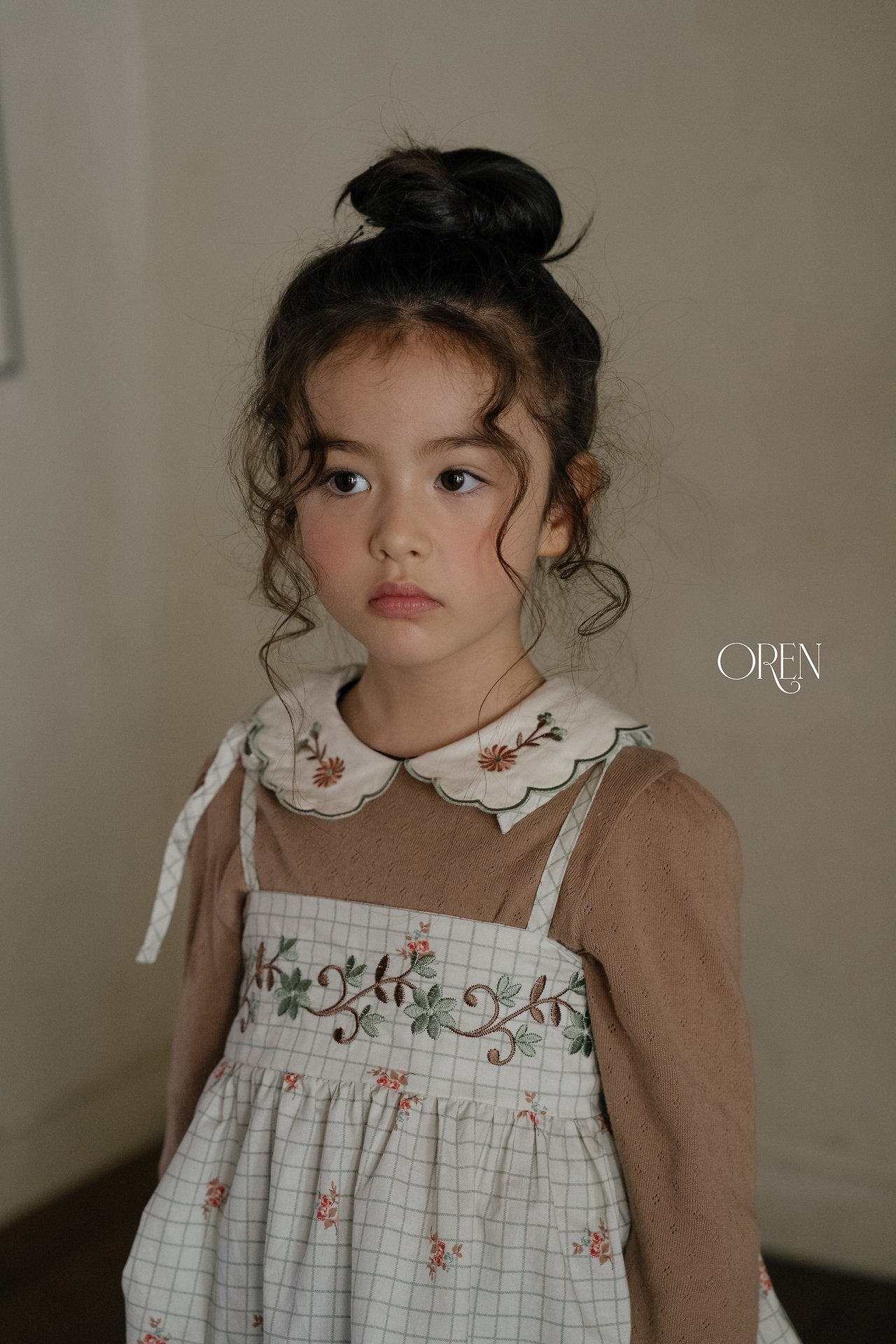 ［OREN］Cecil eyelet collar tee