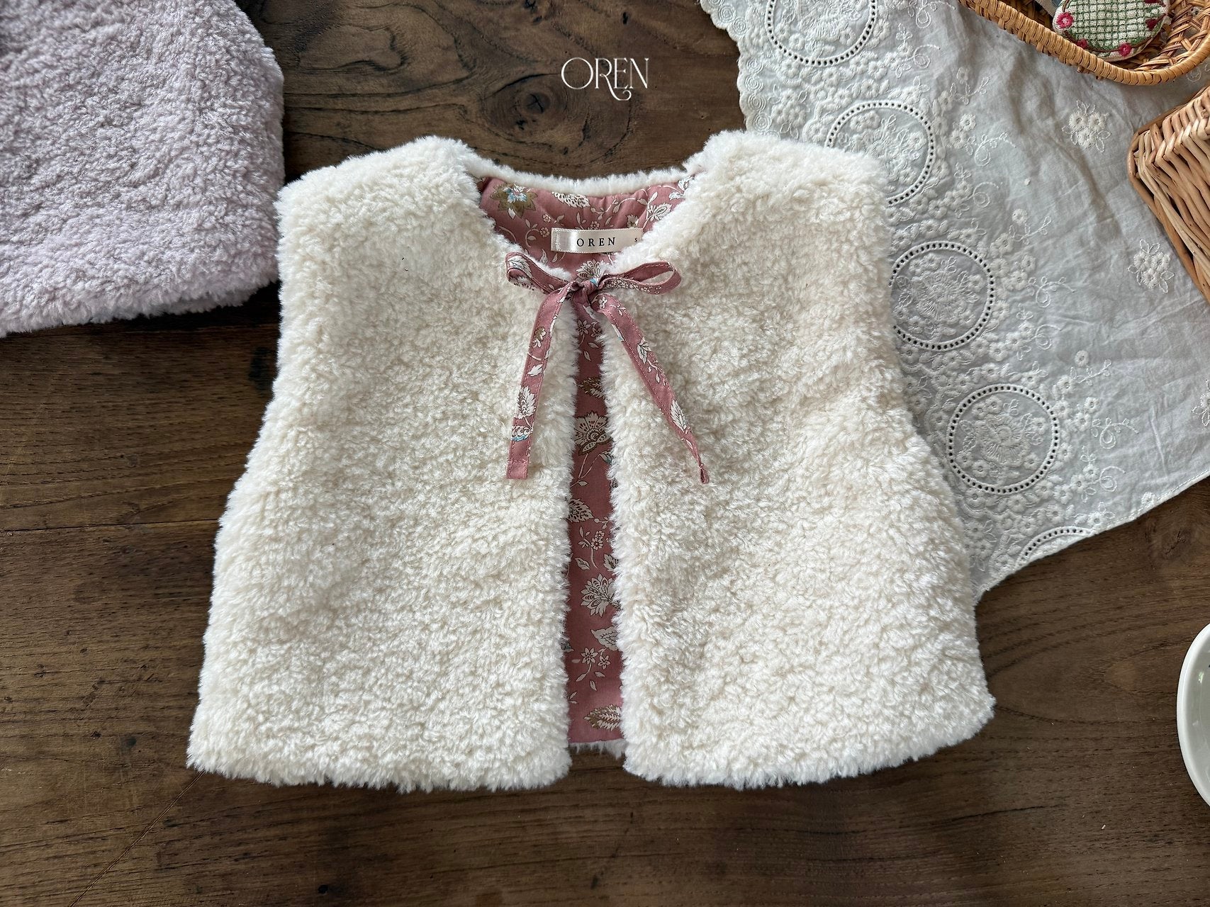 ［OREN］Lavender bear vest (2oz)