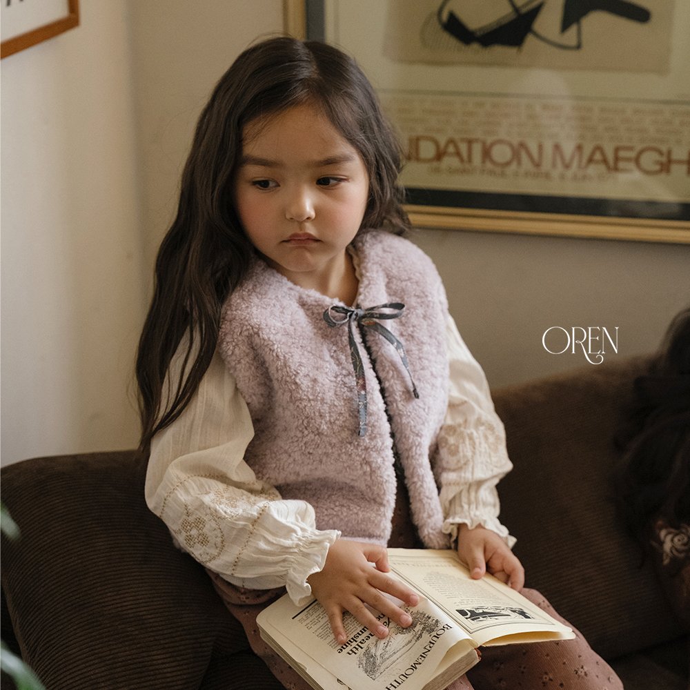 ［OREN］Lavender bear vest (2oz)