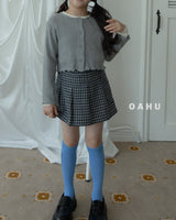 ［oahu］Small check skirt