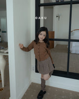 ［oahu］Small check skirt