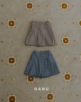 ［oahu］Small check skirt