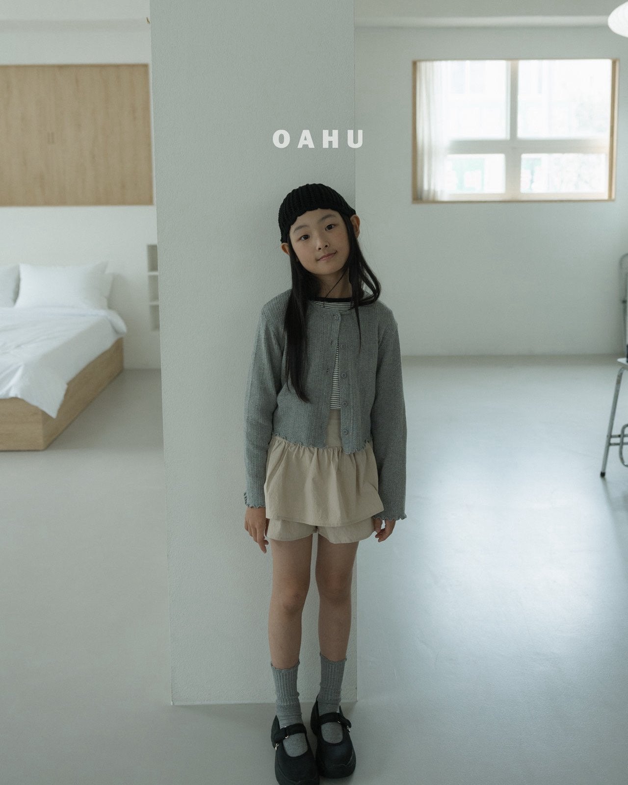［oahu］Mini eyelet cardigan