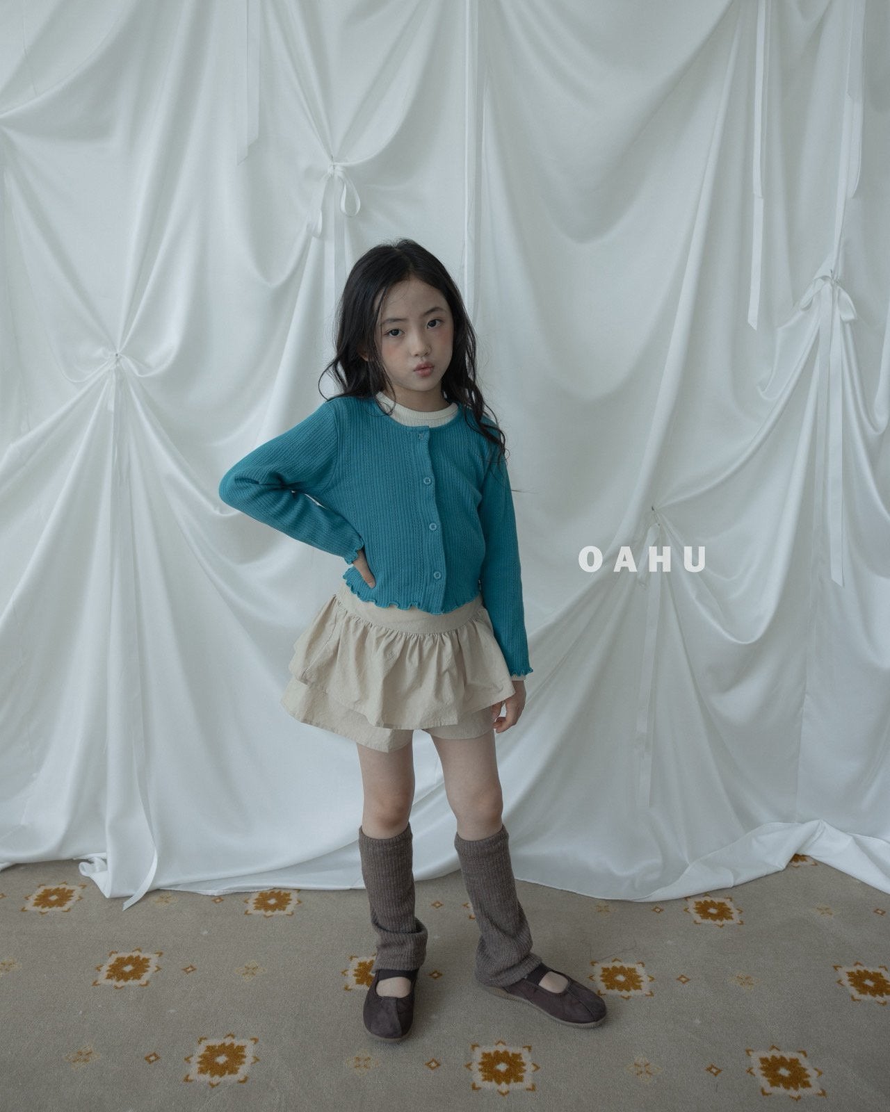 ［oahu］Mini eyelet cardigan