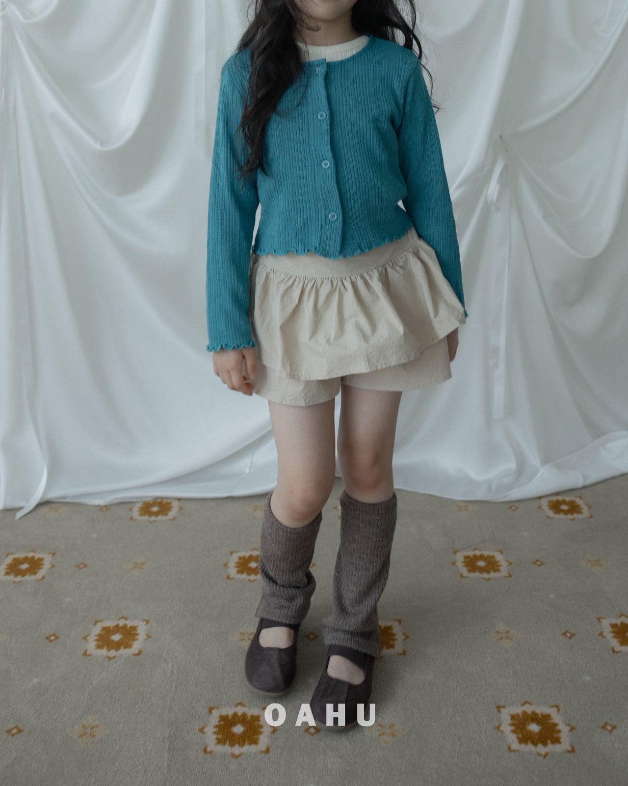 ［oahu］Mini eyelet cardigan