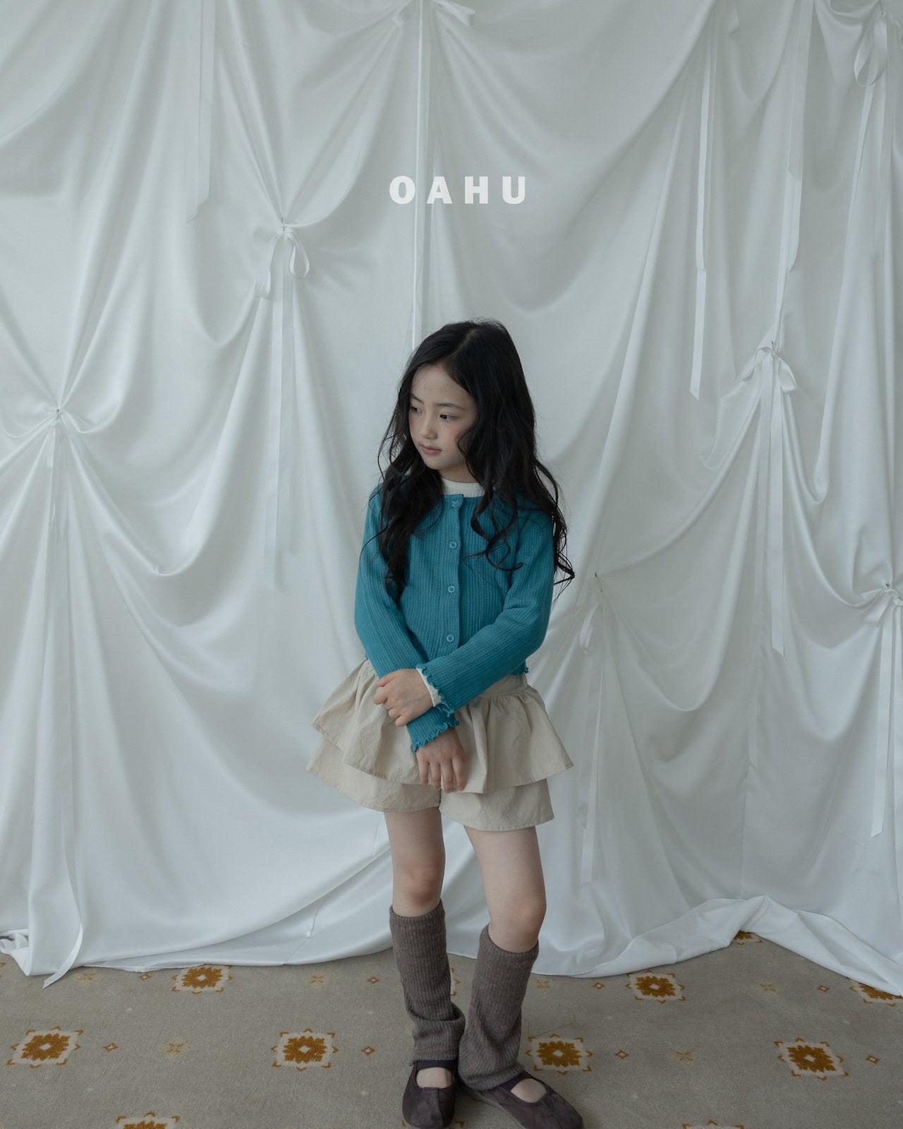 ［oahu］Mini eyelet cardigan