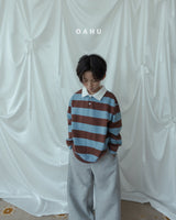 ［oahu］Stripe collar tee