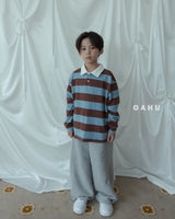 ［oahu］Stripe collar tee