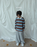 ［oahu］Stripe collar tee