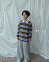 ［oahu］Stripe collar tee
