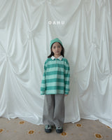 ［oahu］Stripe collar tee