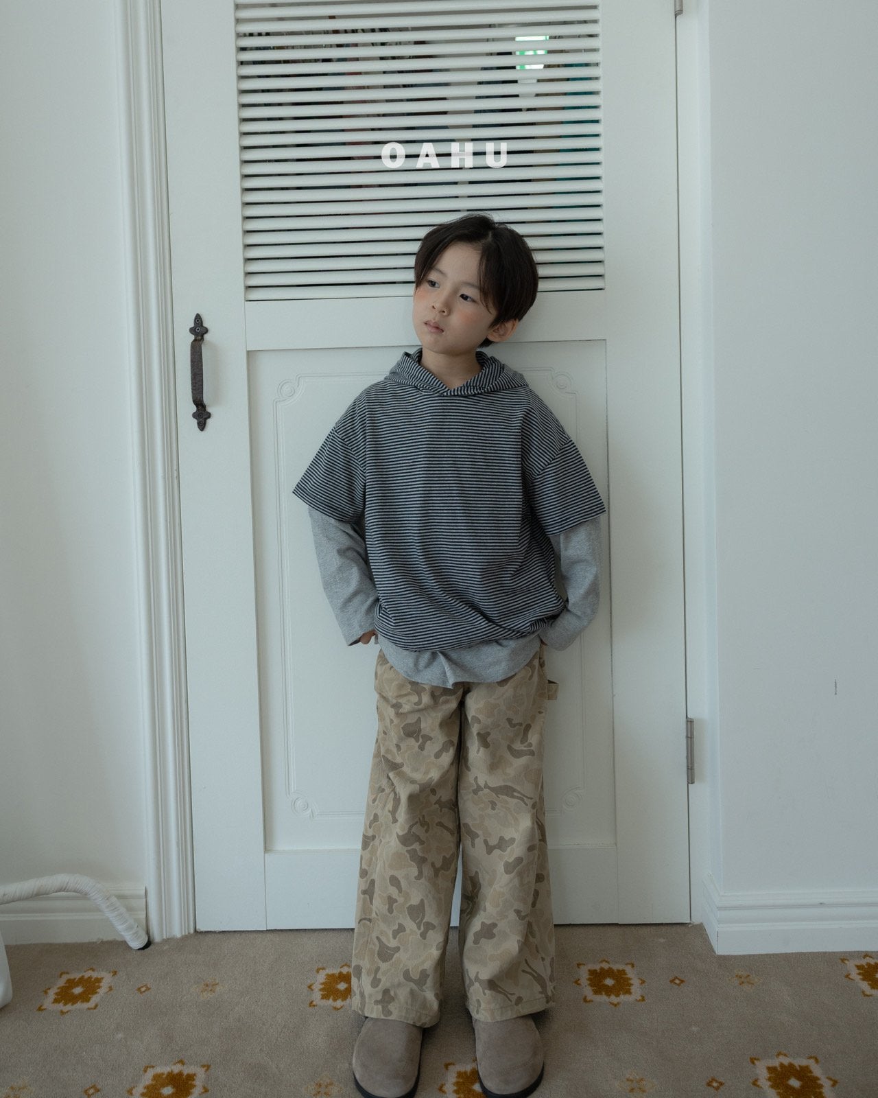 ［oahu］Layered boxy tee