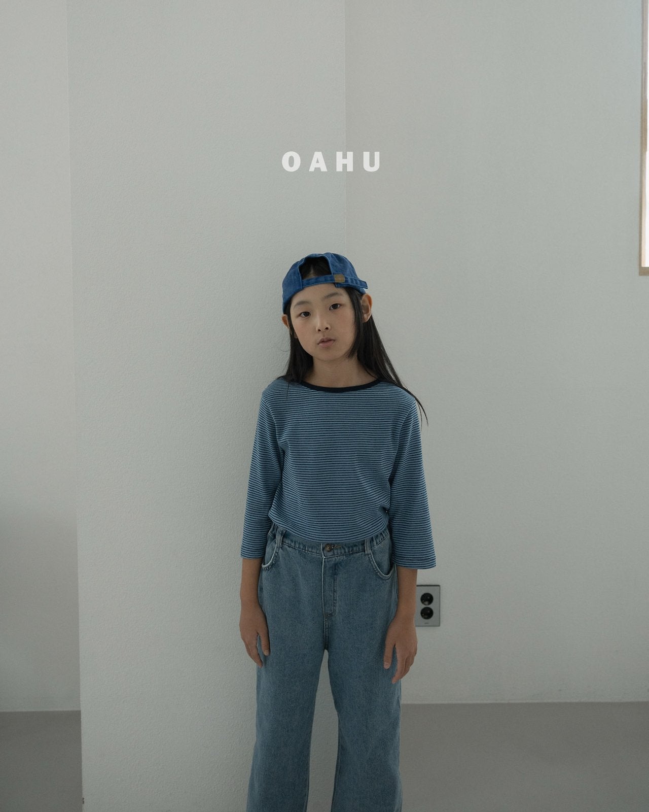 ［oahu］Calm stripe 6/8 tee