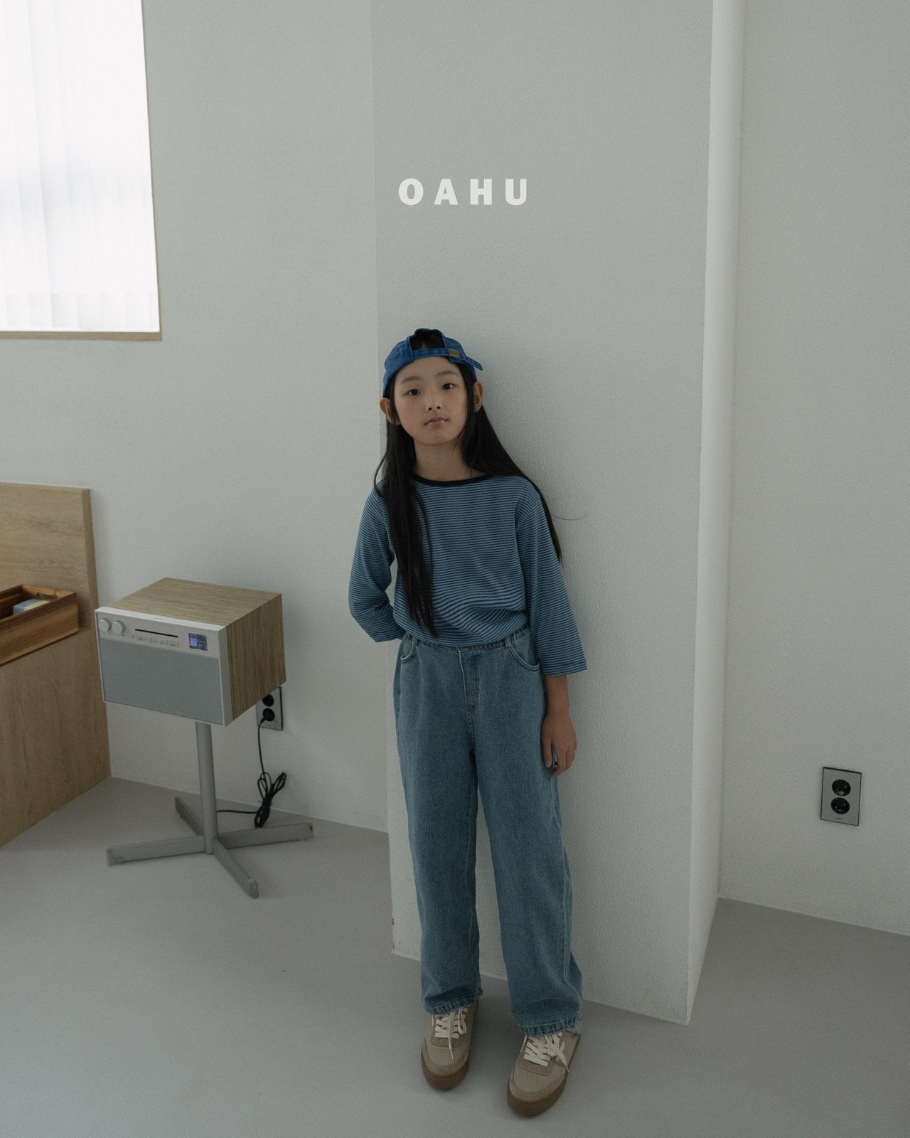 ［oahu］Calm stripe 6/8 tee