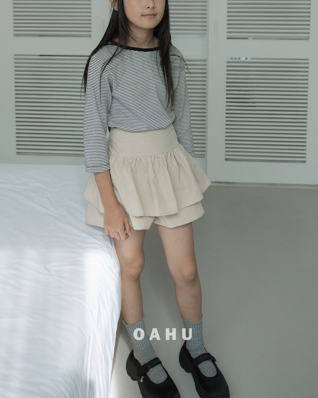 ［oahu］Calm stripe 6/8 tee