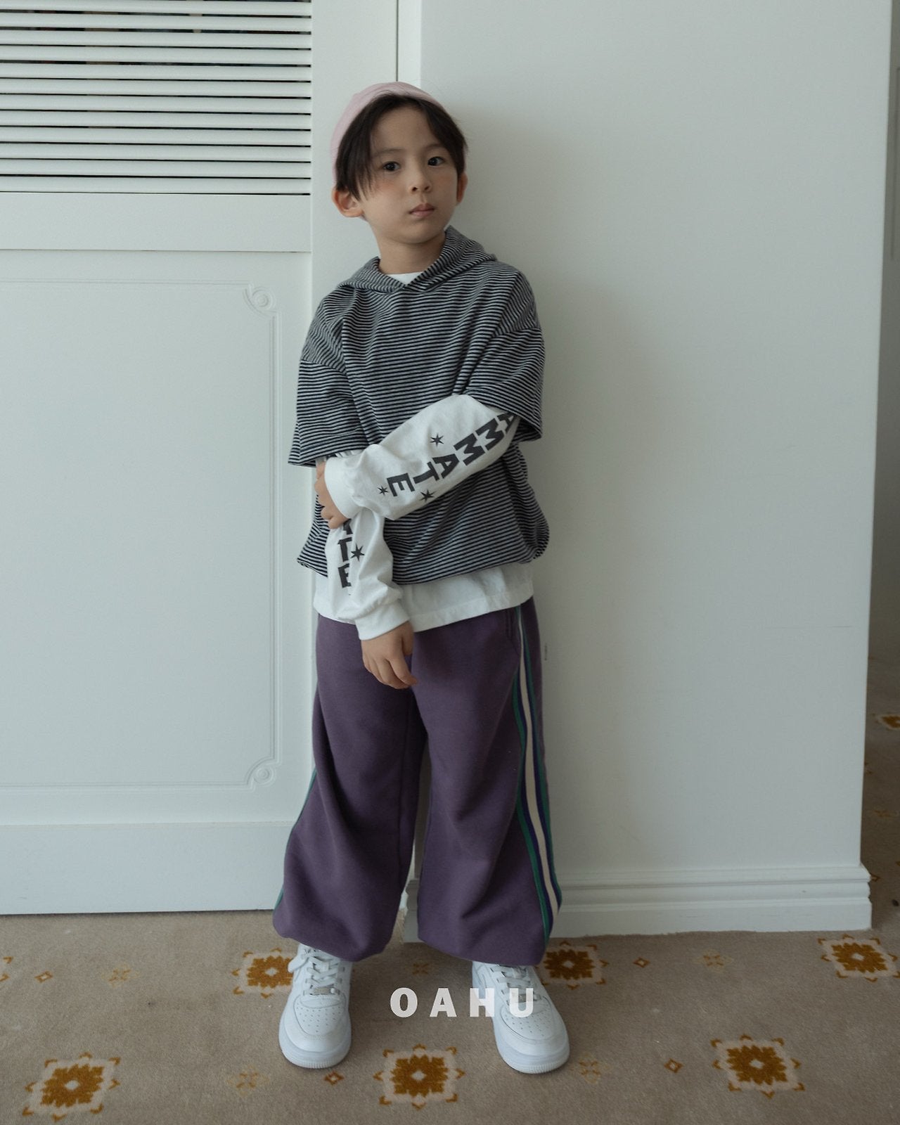 ［oahu］Double line jogger pants