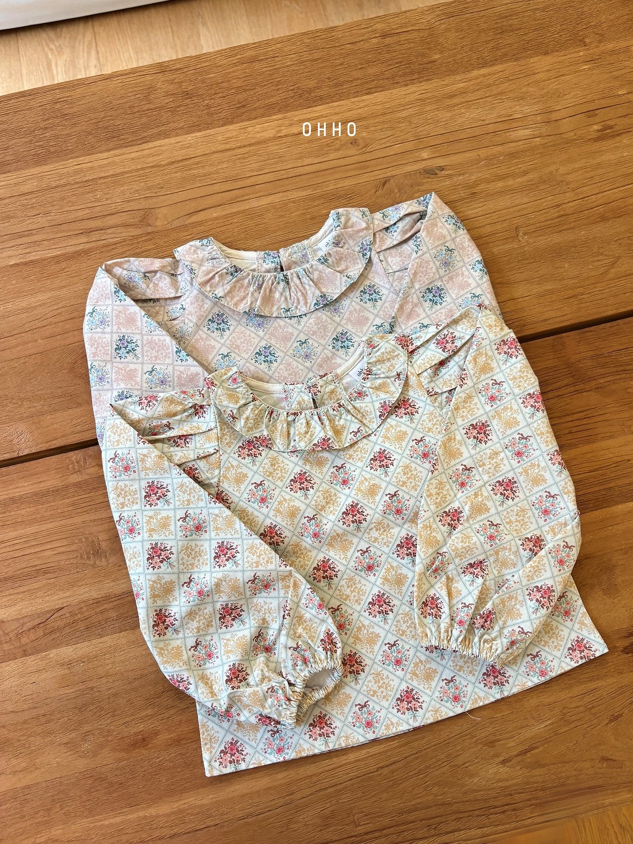 ［ohho］Monet frill blouse