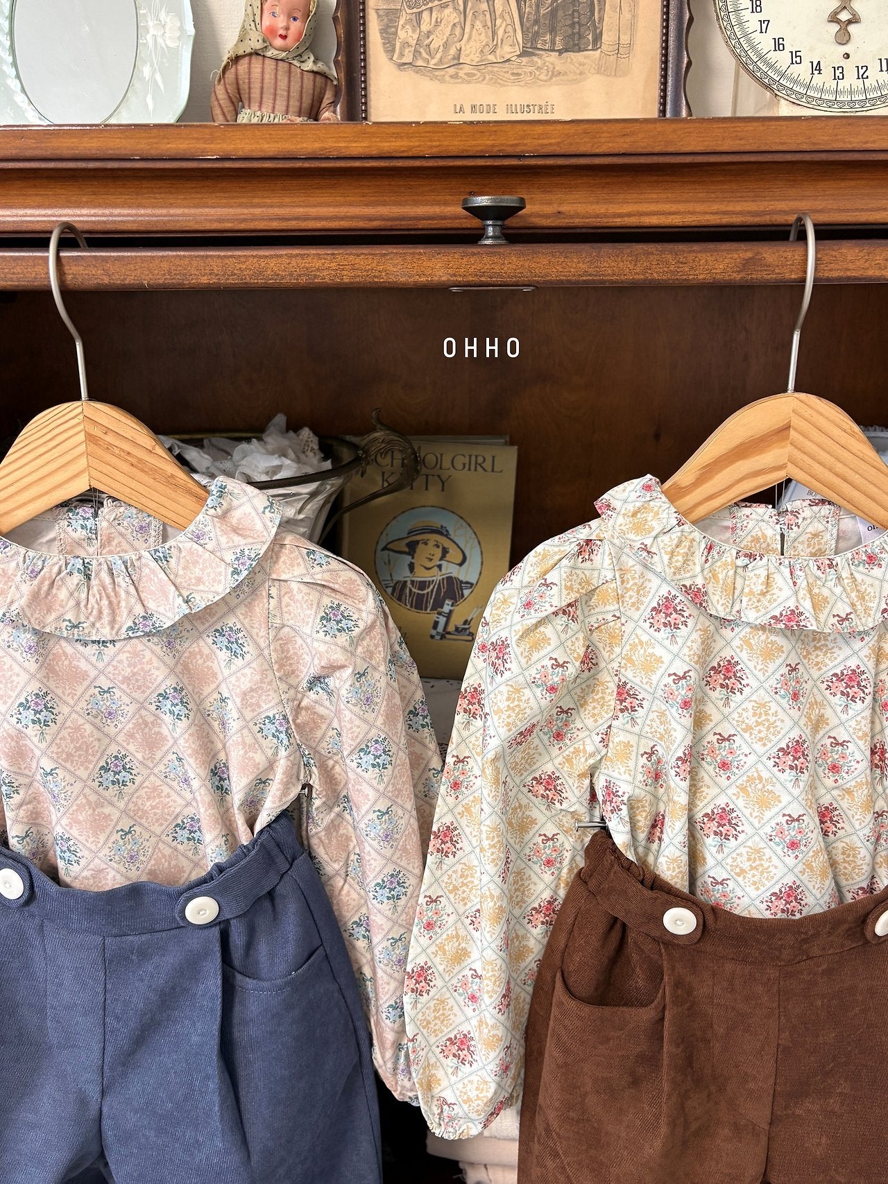 ［ohho］Monet frill blouse