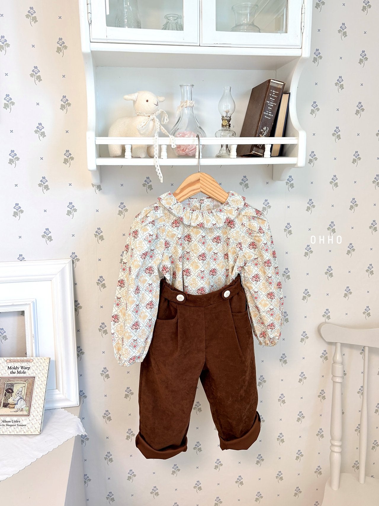 ［ohho］Monet frill blouse