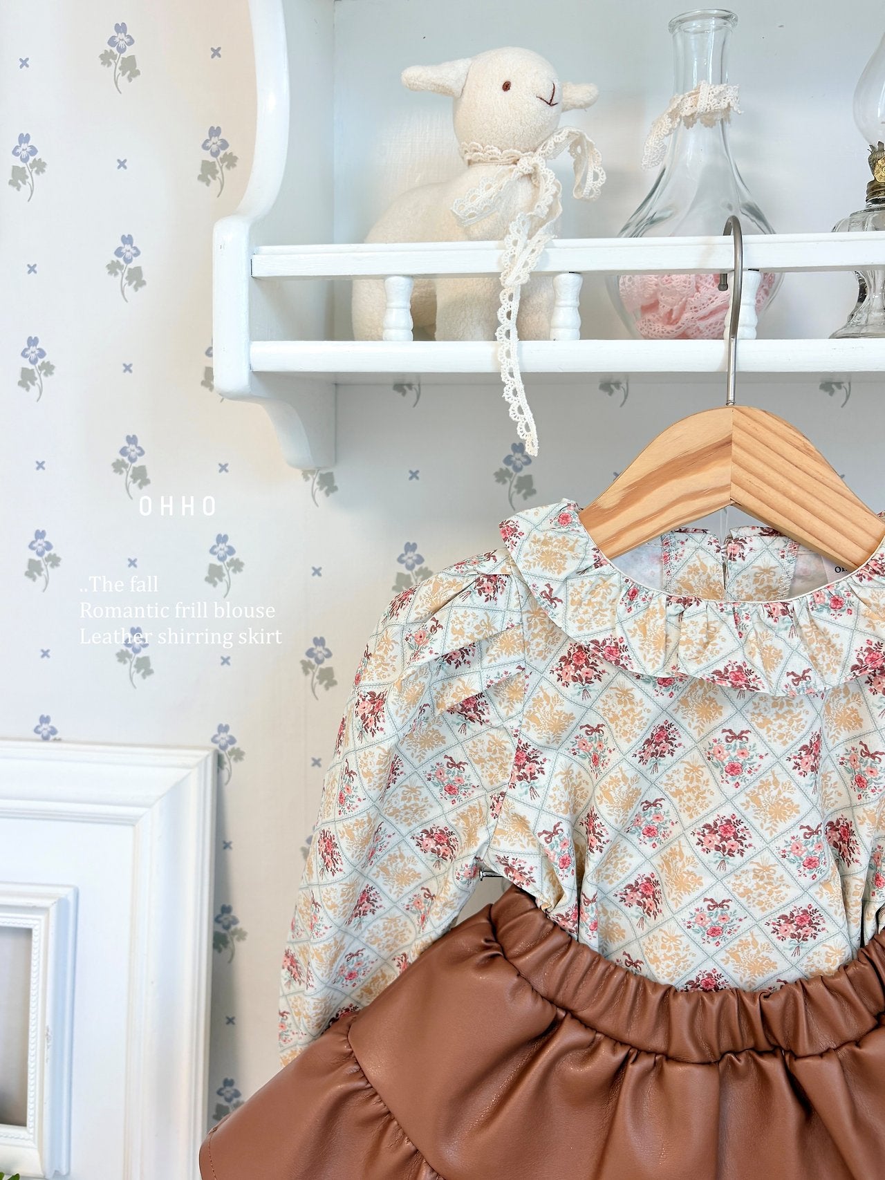 ［ohho］Monet frill blouse