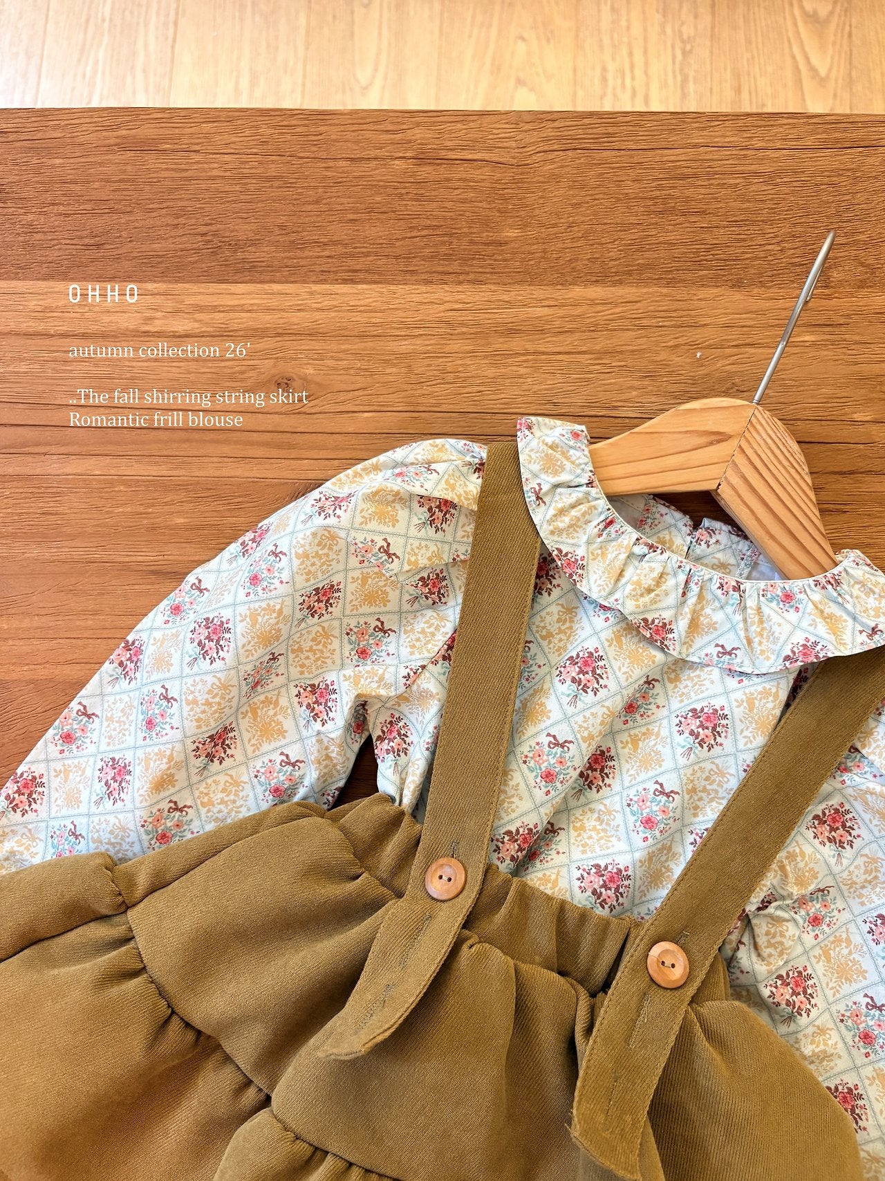［ohho］Monet frill blouse