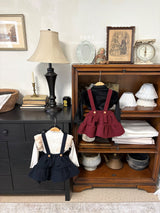 ［ohho］French shirring strap skirt