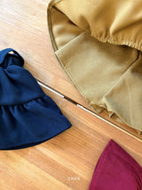 ［ohho］French shirring strap skirt