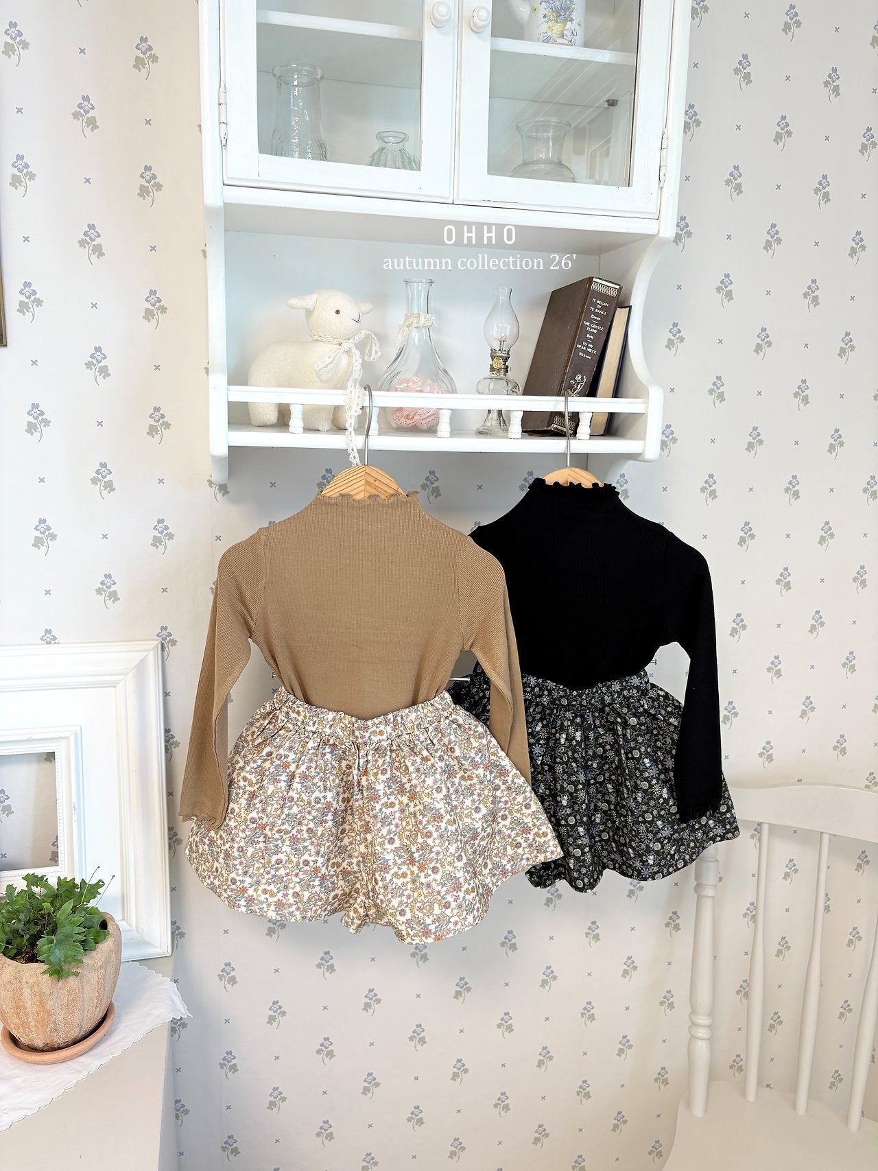 ［ohho］Louis skirt pants